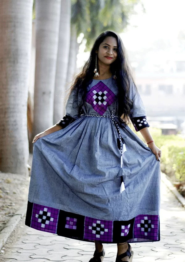 Sambalpuri long gown - Women - 1761092762