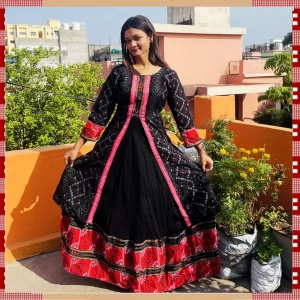 Sambalpuri long gown top