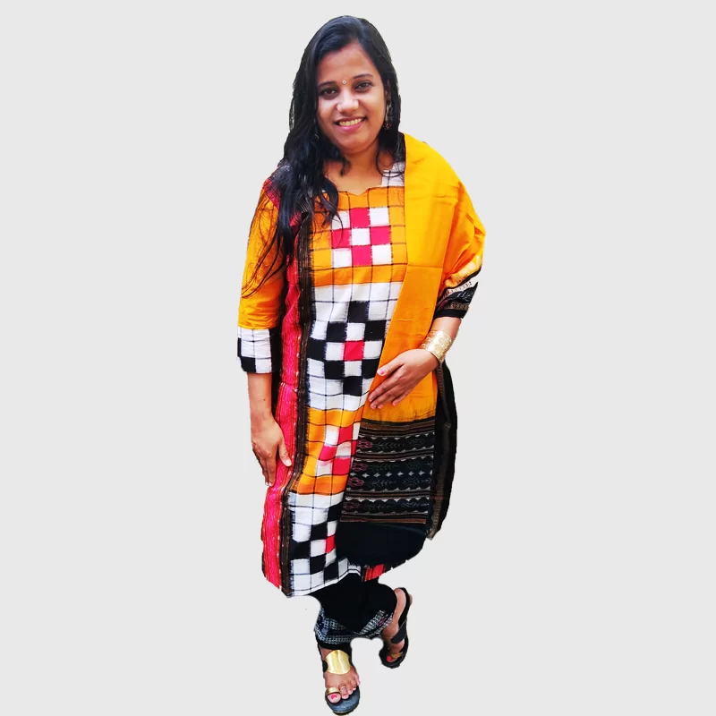 Buy Yellow Embroidered Kurta With Black Salwar And Dupatta Online - W for  Woman